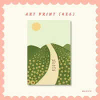 Your word is a lamp to my feet -Art Print – Image 1
