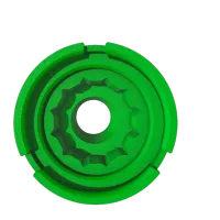 Nut Power Grip – 1/2" Bolt (3/4" Nut + 1" & 1-1/4" Washers) – Green – Image 5