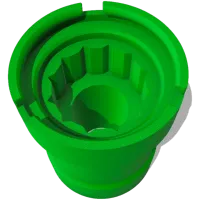 Nut Power Grip – 1/2" Bolt (3/4" Nut + 1" & 1-1/4" Washers) – Green – Image 2