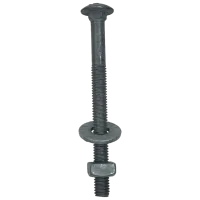 Nut Power Grip – 3/8" Carriage Bolt (5/8" Square Nut + 1" Washer) – Orange – Image 3