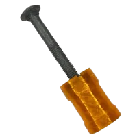 Nut Power Grip – 3/8" Carriage Bolt (5/8" Square Nut + 1" Washer) – Orange – Image 1