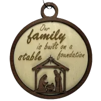 Stable Foundation Nativity Ornament – Image 1