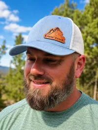 Knots Creek Leather Patch Trucker Hat – Image 1