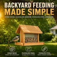 Cedar Window Bird Feeder – Image 2