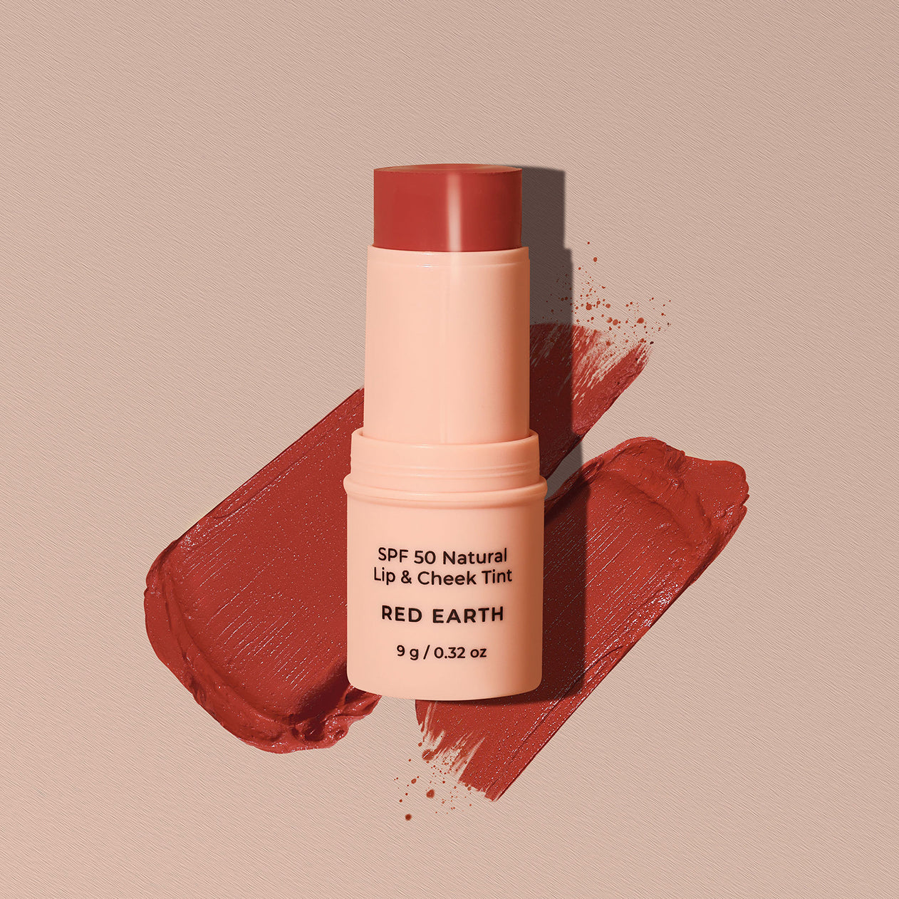 Teinte naturelle pour lèvres et joues FPS 50 – Rouge Terre