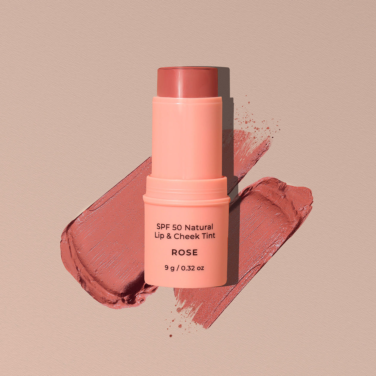 Teinte naturelle pour lèvres et joues FPS 50 – Rose