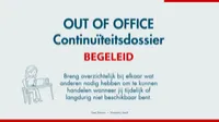 OUT OF OFFICE Continuïteitsdossier | Begeleid – Image 1