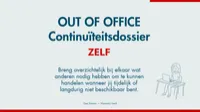 OUT OF OFFICE Continuïteitsdossier | Zelf – Image 1