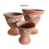 Engobe Cup Carved  – Image 1