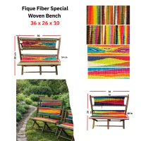 Fique Fiber Special Woven Bench - large – Image 1