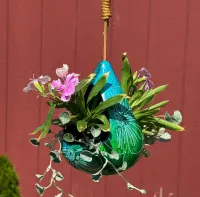Hanging Clay Nest Planter, Bird Bath or Feeder – Image 4
