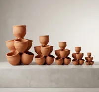 Natural (7) Stacked Pots  – Image 3