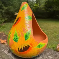 Hanging Clay Nest Planter, Bird Bath or Feeder – Image 11