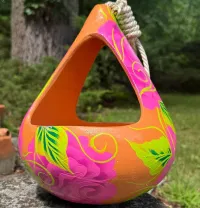 Hanging Clay Nest Planter, Bird Bath or Feeder – Image 12