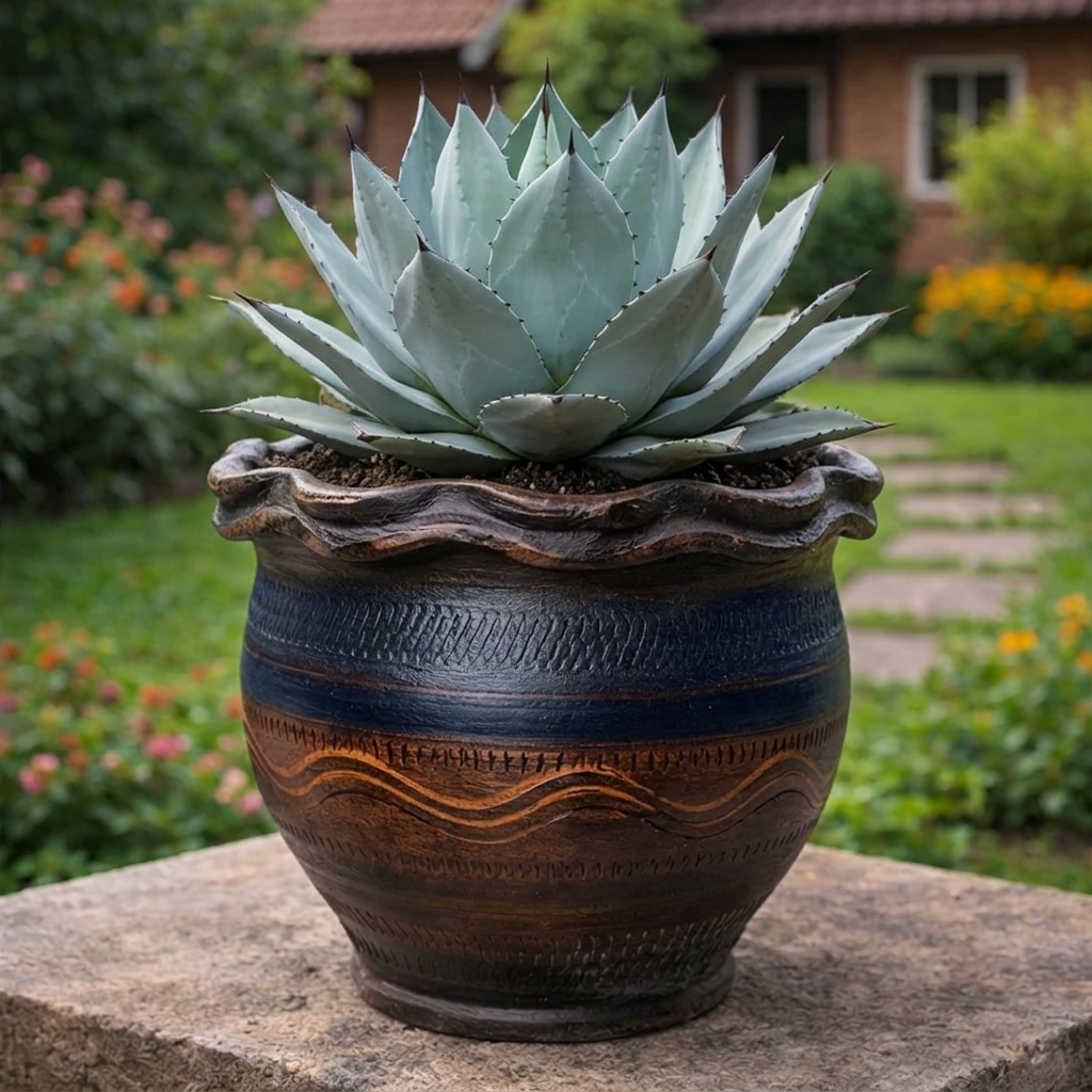 Aged Carved Violetera – Image 4