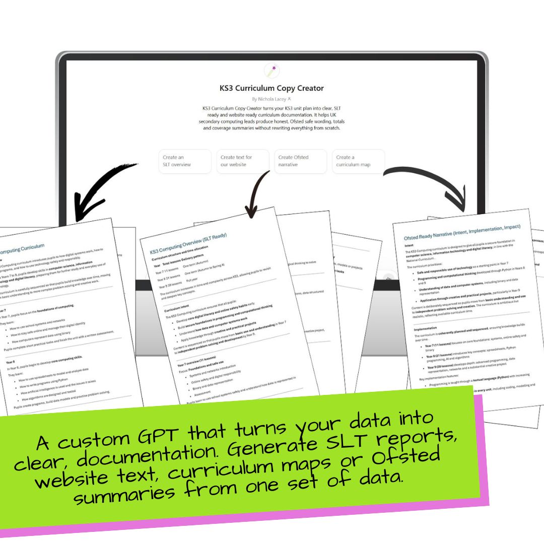 KS3 Curriculum Planner and Copy Creator System – Image 3
