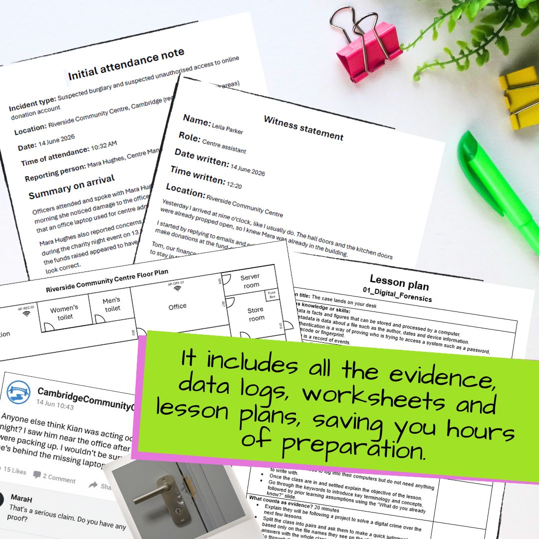 Digital Forensics | Data Science & Spreadsheets unit KS3 – Image 4