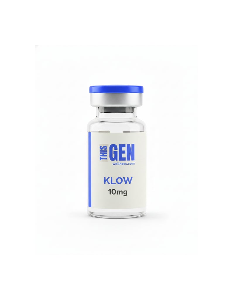 KLOW (BPC-157 / GHK-CU / TB-500 / KPV) 10mg/50mg/10mg/10mg/mL (3mL) - Lyophilized – Image 1