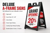 Deluxe A-Frame Signs – Signicade® – Image 1