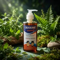 Champú SKASKAHS: Champú herbolario coadyuvante para psoriasis en cuero cabelludo. 150 ml. Libre de cortisona. – Image 1