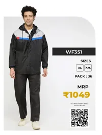 Stripe Zeel Raincoat – XL