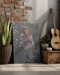 Electric Strawberry - Canvas – Image 6
