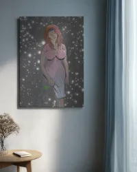 Electric Strawberry - Canvas – Image 3