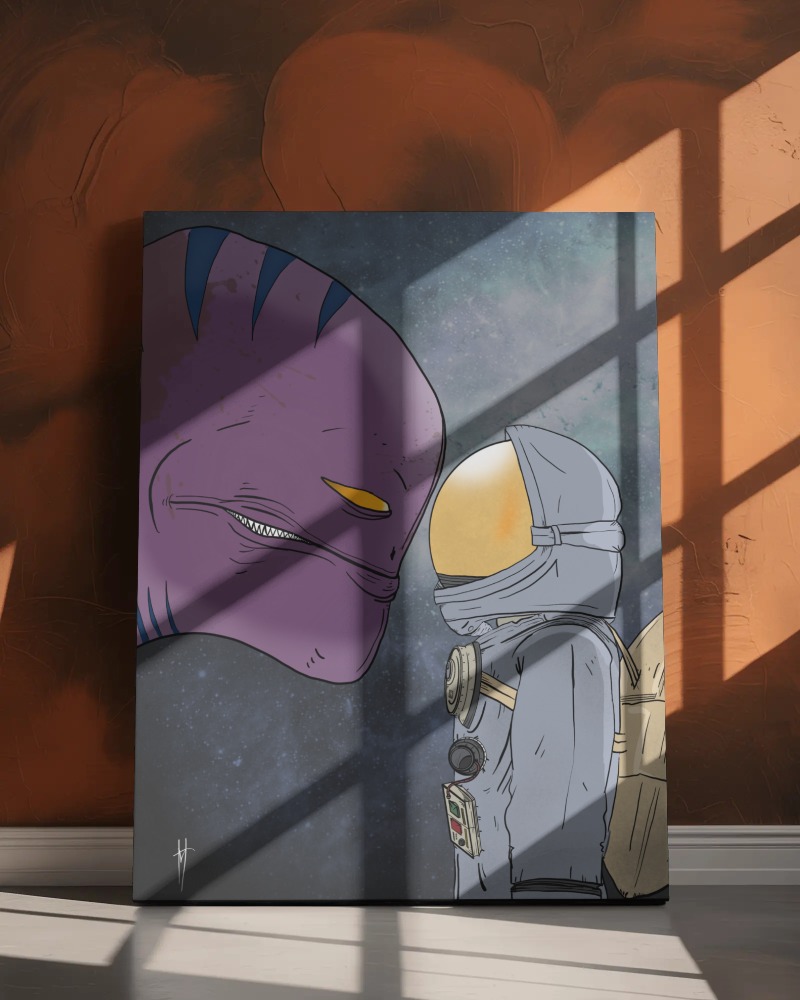 An Unscheduled Meeting with Bob - Canvas – Image 3