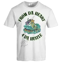 Limited Edition - Autographed "From Da Heart, 4 Da Hustle" Tee w/ Premium Hoodie Bundle – Image 1
