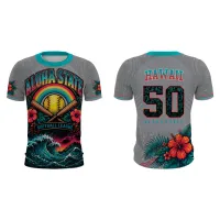 ASSL Custom League Jersey – Grey #50, No Sleeve, Adult 3X Extra Large