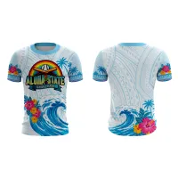 ASSL Custom League Jersey – White & Blue | Custom Name & #, Razorback, 4T
