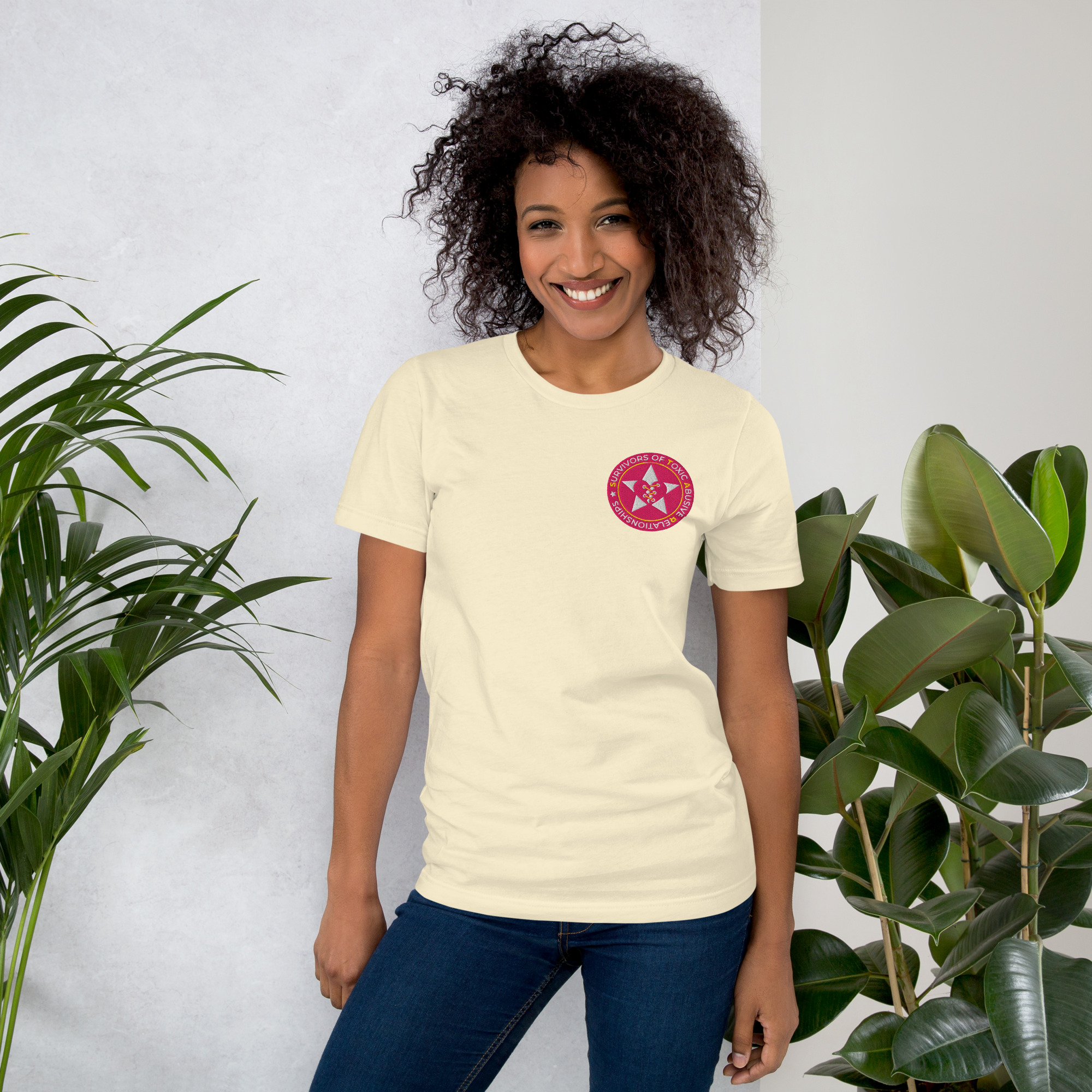 STARs Badge Embroidered T-Shirt - Light – Image 6
