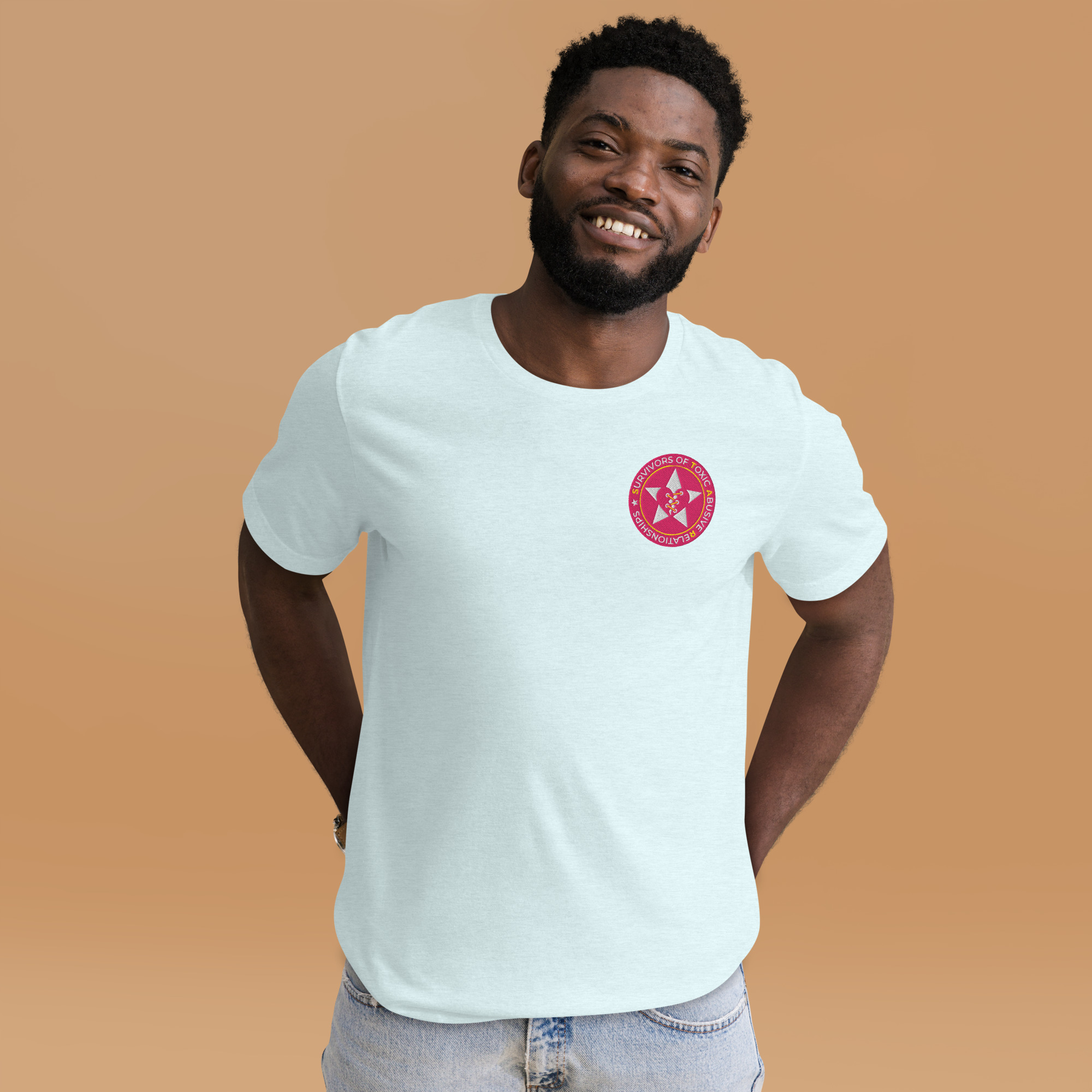 STARs Badge Embroidered T-Shirt - Light – Image 7