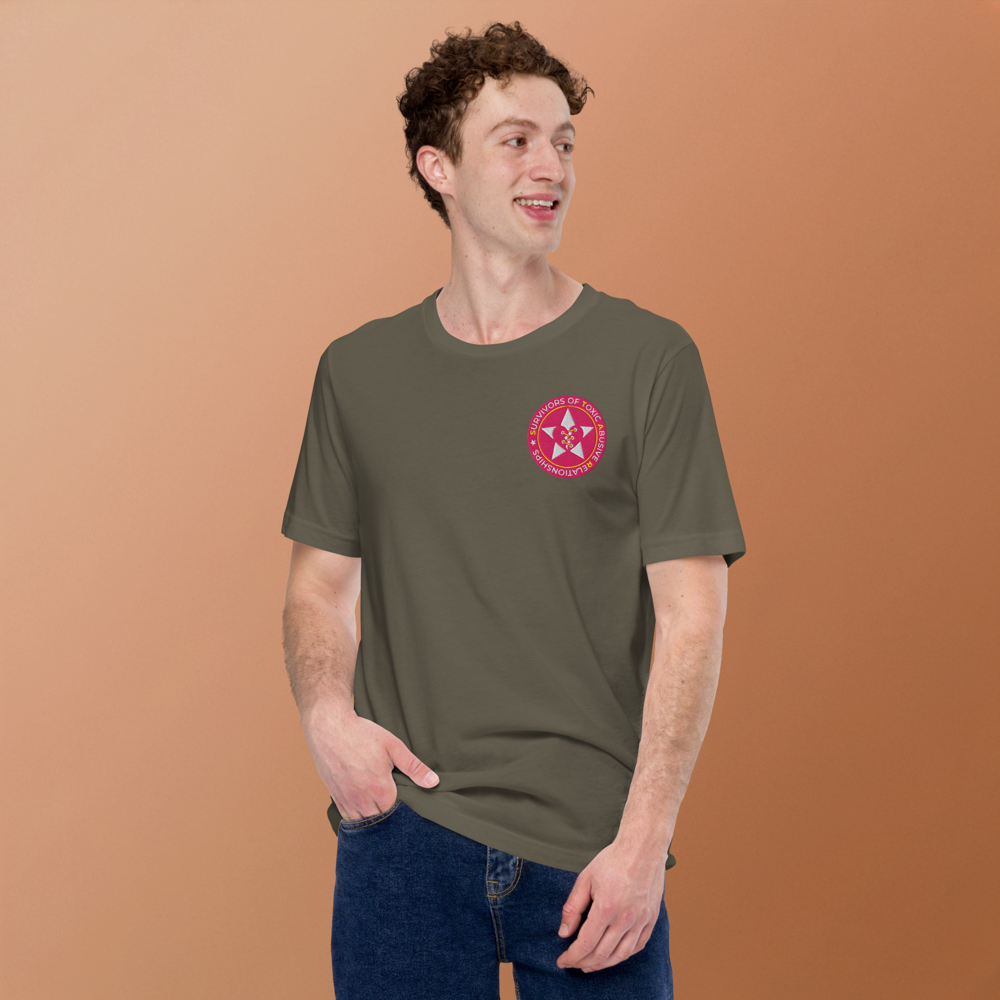 STARs Badge Embroidered T-Shirt - Dark – Image 7