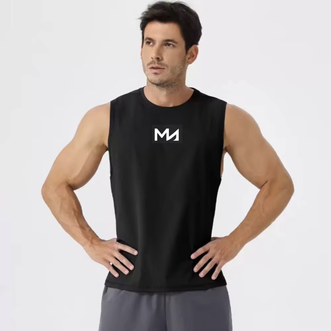 Black Men's Tank Top – Image 1
