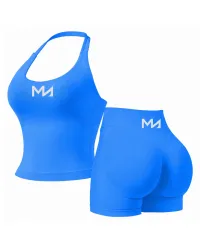 Blue Seamless Shorts – Image 2