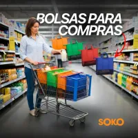 BOLSAS DE COMPRA PLEGABLES (4 UNIDADES) – Image 1