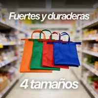 BOLSAS DE COMPRA PLEGABLES (4 UNIDADES) – Image 3