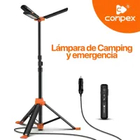 LUZ LED PORTÁTIL PARA ACAMPAR AL AIRE LIBRE, CONEXION CARRO 12V – Image 2