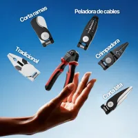 Alicate 5 en 1, peladora, crimpadora, corta ramas, cables y lata, fácil de usar, aleación metálica, fuerte y seguro – Image 2