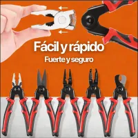 Alicate 5 en 1, peladora, crimpadora, corta ramas, cables y lata, fácil de usar, aleación metálica, fuerte y seguro – Image 4