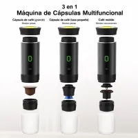 CAFETERA DE CÁPSULAS PORTÁTIL BLANCA – Imagen 4
