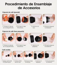 CAFETERA DE CÁPSULAS PORTÁTIL BLANCA – Imagen 5