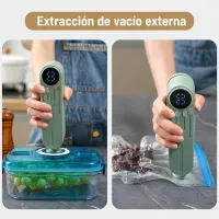 Selladora al vacio, selladora a calor e inflador recargable 3 en 1 – Image 4