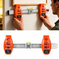 Regla niveladora y colocación de clavos para instalación de cuadros y adornos colgantes – Imagen 3