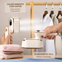 Plancha de ropa portátil a vapor y a en seco – Imagen 3