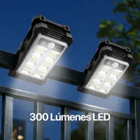 Luz led clip con carga por panel solar Pack de 3 Unidades – Imagen 1