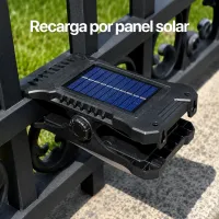 Luz led clip con carga por panel solar Pack de 3 Unidades – Imagen 3