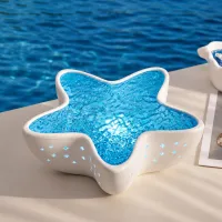 Lampara nocturna de proyección de estrellas y bajo el mar recargable – Image 3