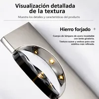 Lámpara decorativa de pared con efecto de ola metálica – Image 2